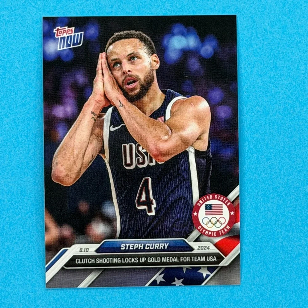 2024 Topps Now Olympic Games Stephen Curry #27 Night Night Warriors Team USA